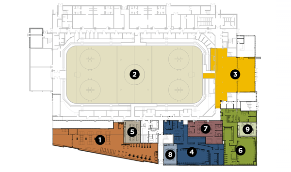 Rendering of Appleton Arena and Men’s and Women’s Hockey Naming Opportunities