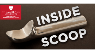 Inside Scoop graphic with ice cream scoop