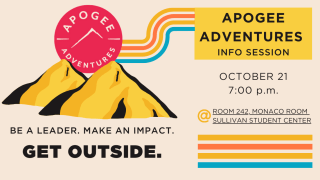 Apogee Adventures Info Session - Be a leader. Make an impact. Get outside.