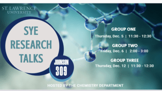 Chemistry SYE Research Talks