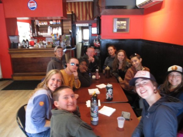 Arcadians anxiously await lunch at a sandwich shop in Lake Placid.